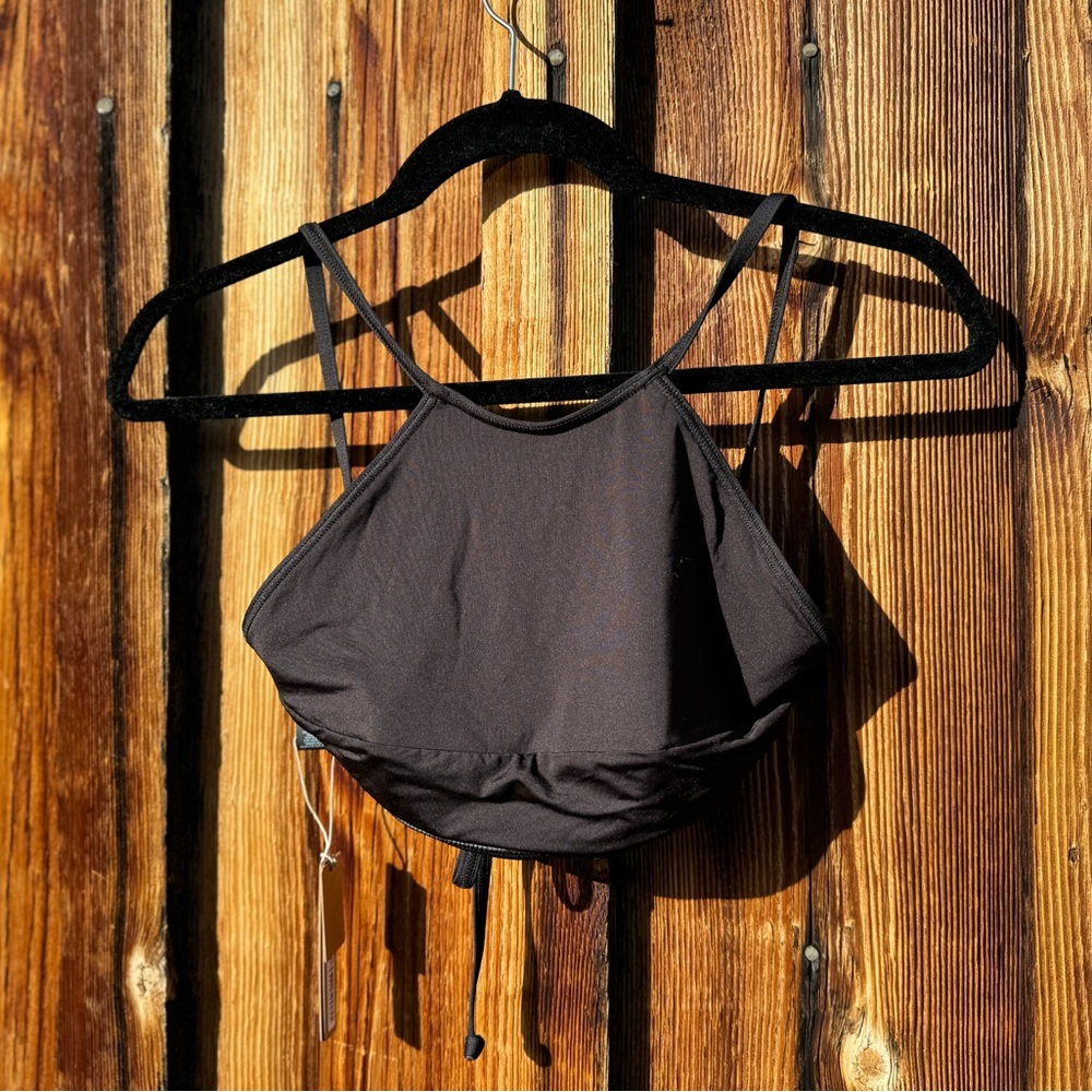 Skims NWT black halter suit